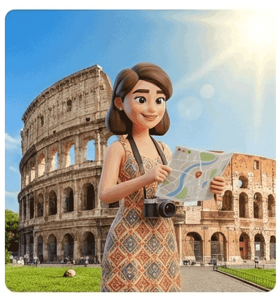 Rome character illustration