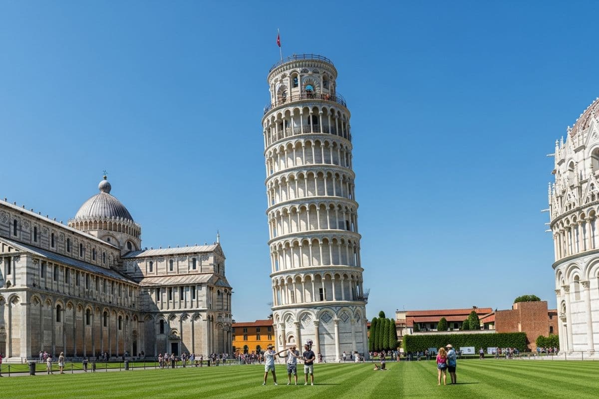 Pisa cityscape with the Leaning Tower